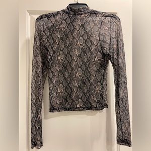 Wild Fable sheer long sleeve turtleneck